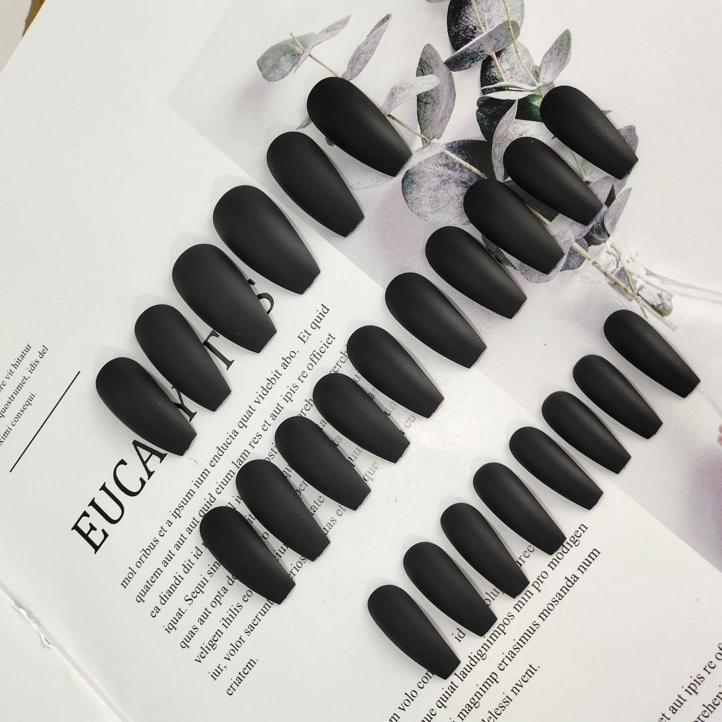 【Matte Black】Cool and Spicy Manicure Cool style nail art.New Year Gifts.