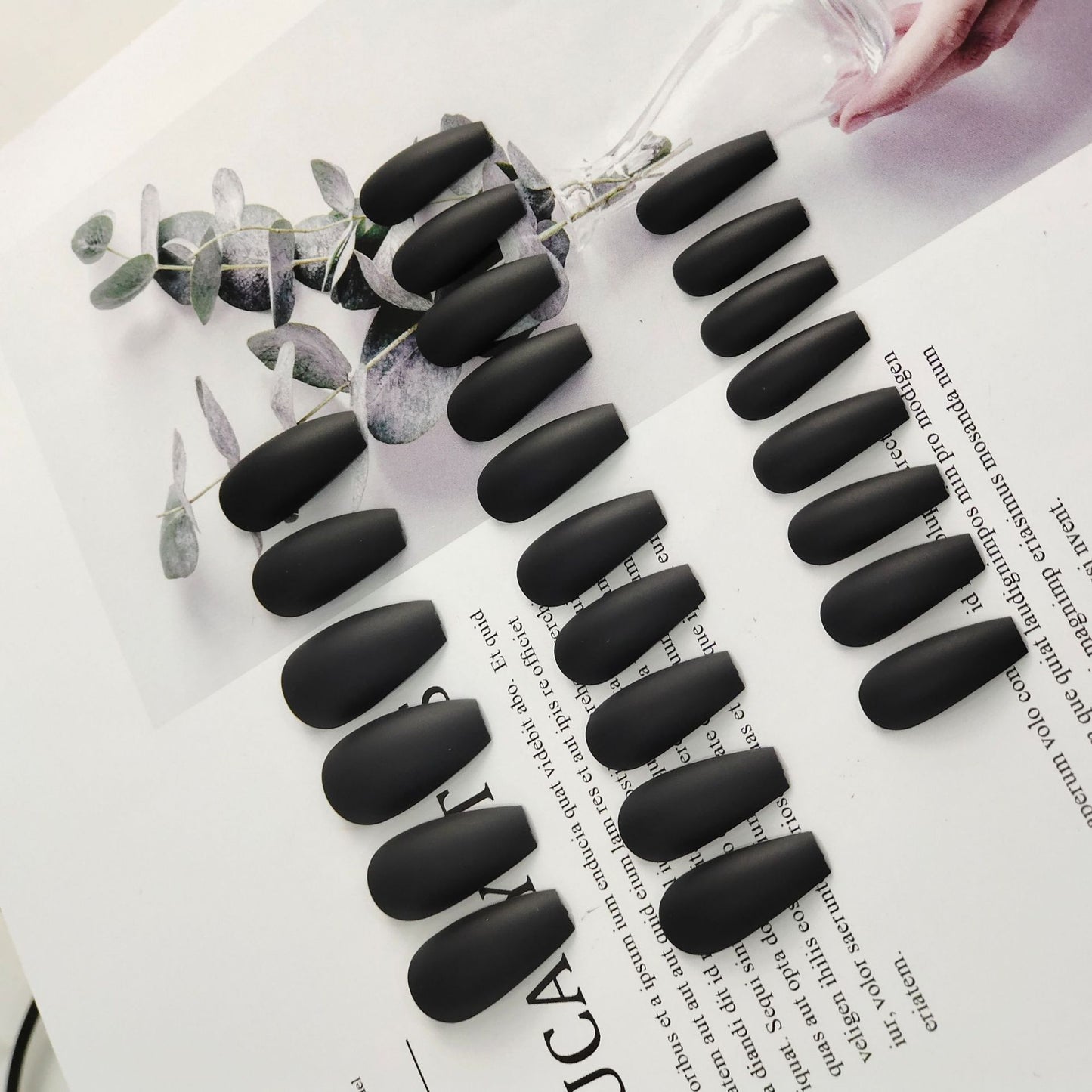 【Matte Black】Cool and Spicy Manicure Cool style nail art.New Year Gifts.