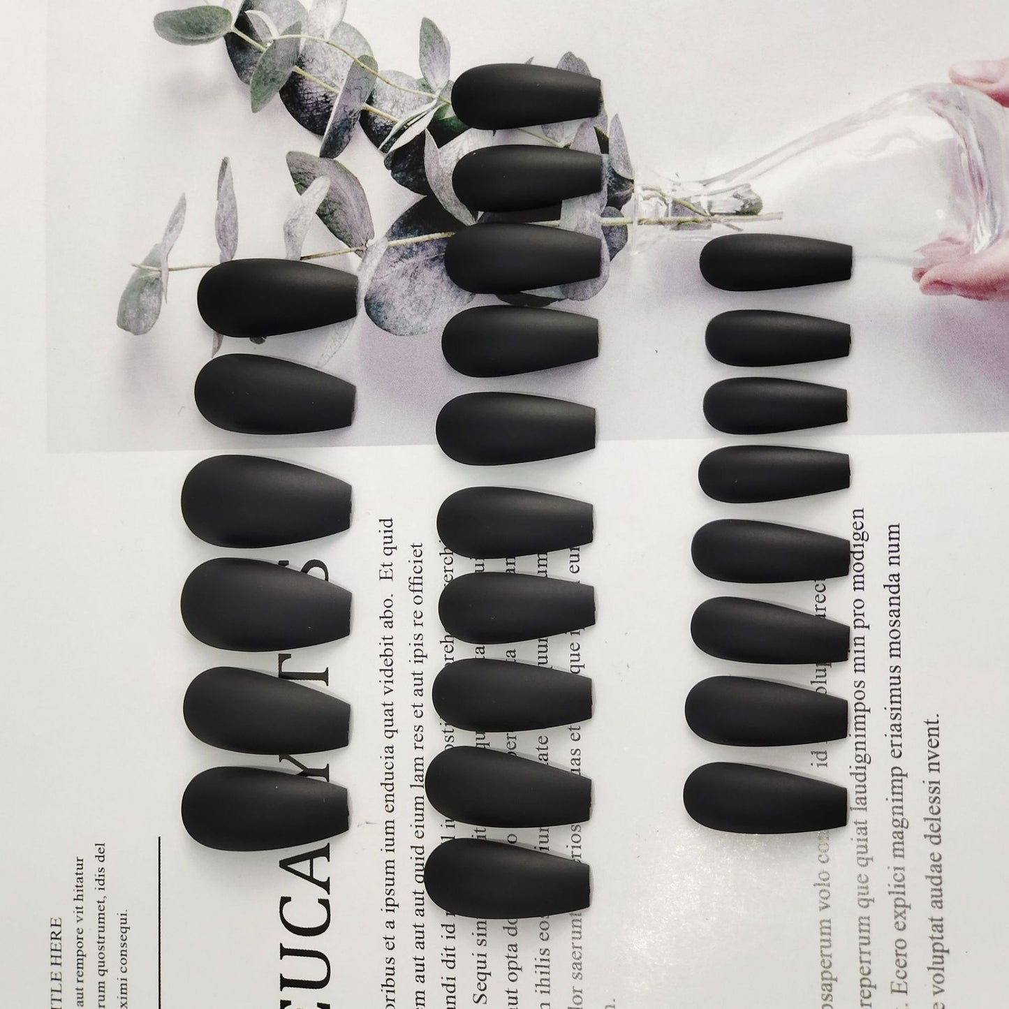 【Matte Black】Cool and Spicy Manicure Cool style nail art.New Year Gifts.