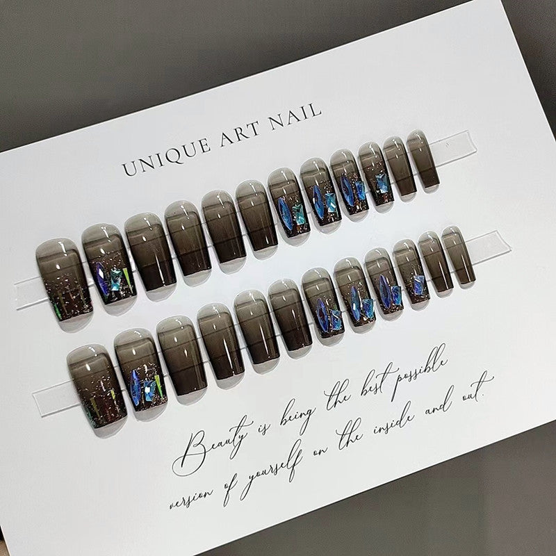 【Blue Charm Diamond】Sexy Nail Art Manicure.New Year Gifts.