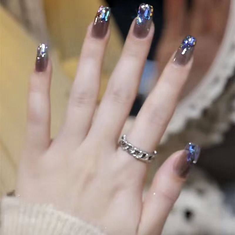 【Blue Charm Diamond】Sexy Nail Art Manicure.New Year Gifts.