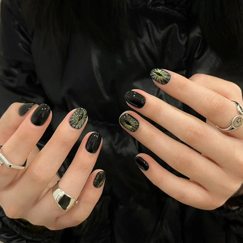 【Devil's Eye】Gothic Nail Art Nails Gothic manicure Devil's Eye.New Year Gifts.