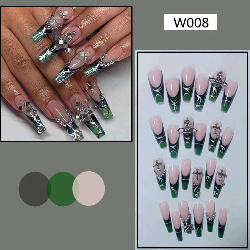 【Green Spell Totem】Cool and Spicy Manicure Cool style nail art.New Year Gifts.