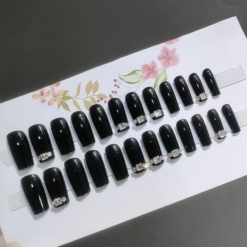 【Black sparkle】Sexy Nail Art Sexy and charming hot red manicure.New Year Gifts.