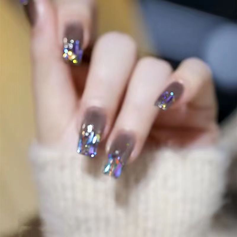 【Blue Charm Diamond】Sexy Nail Art Manicure.New Year Gifts.