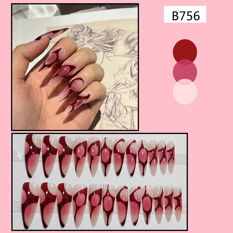 【Winter Flame】Sexy Nail Art Sexy and charming hot red manicure.New Year Gifts.