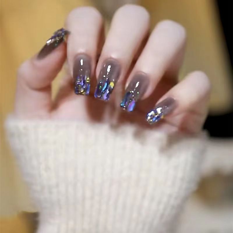 【Blue Charm Diamond】Sexy Nail Art Manicure.New Year Gifts.