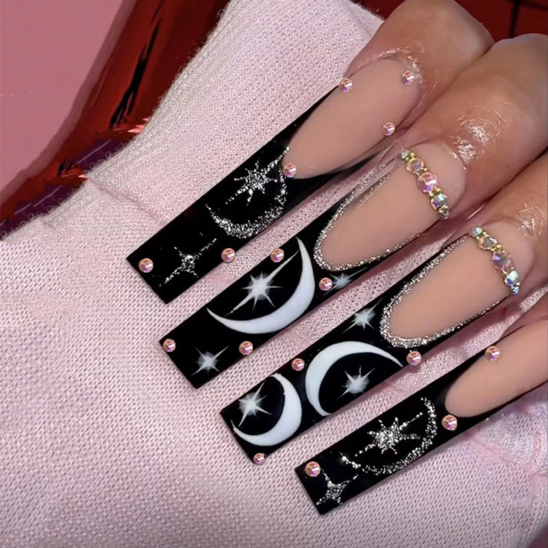 【Star and Moon Diamond】Cool and Spicy Manicure Cool style nail art.New Year Gifts.